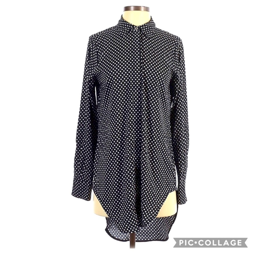 Philosophy Republic Polka Dot Hi/Low Blouse